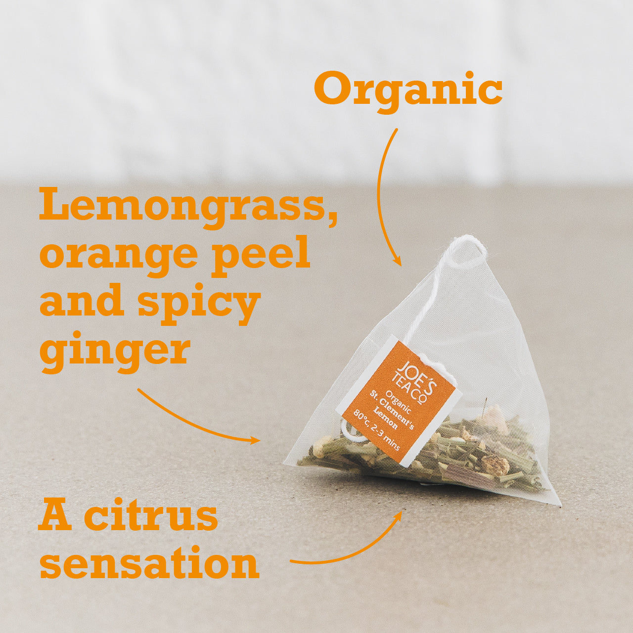 St. Clement's Lemon tea bags – Joe's Tea Co.