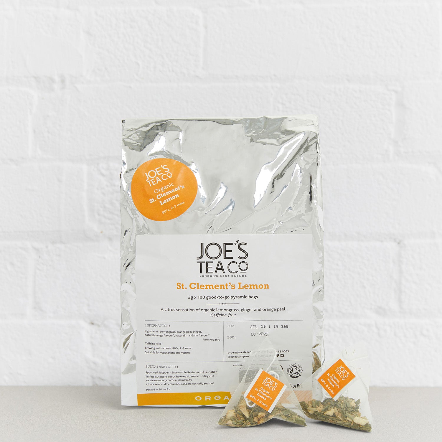 St. Clement's Lemon tea bags – Joe's Tea Co.