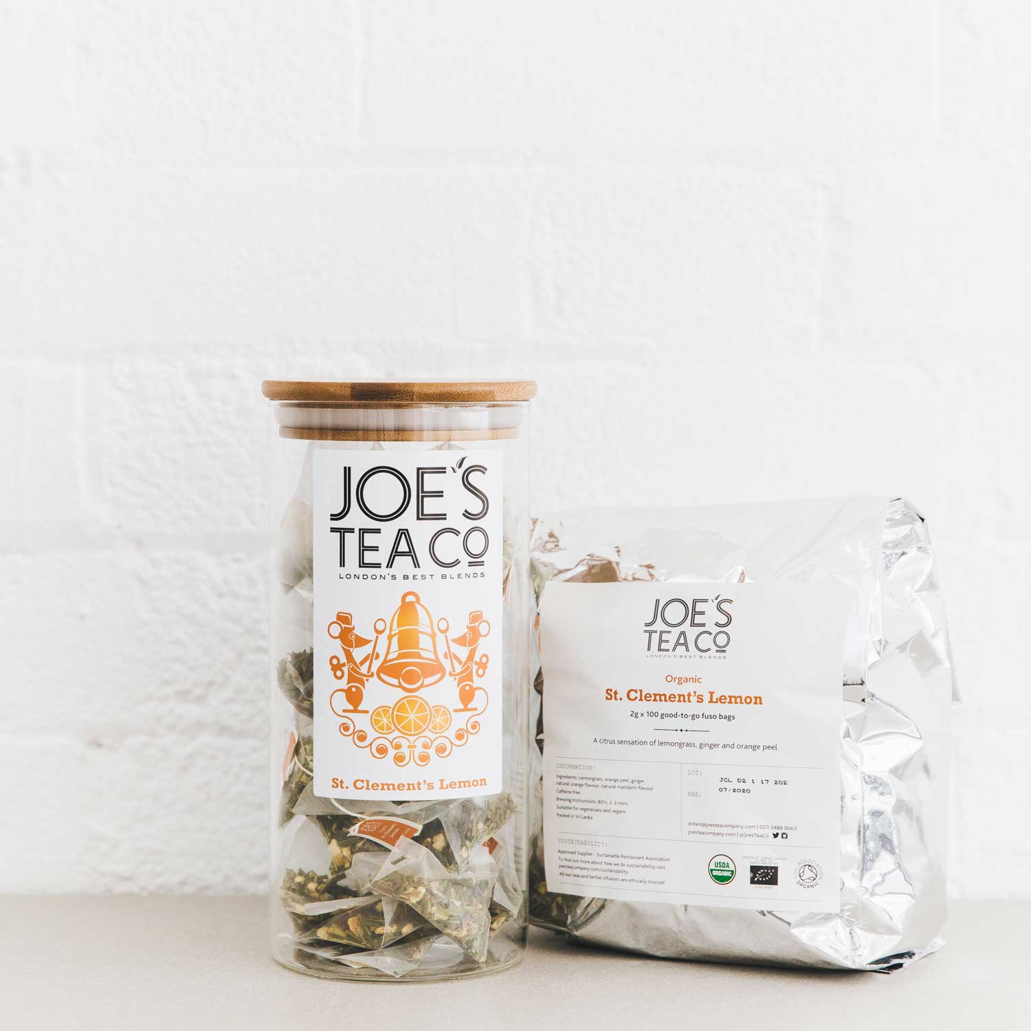 St. Clement's Lemon tea bags – Joe's Tea Co.